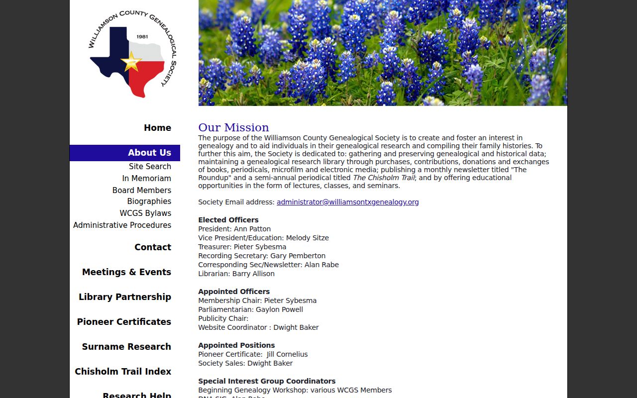 Williamson County city directory support from the Genealogical Society research library